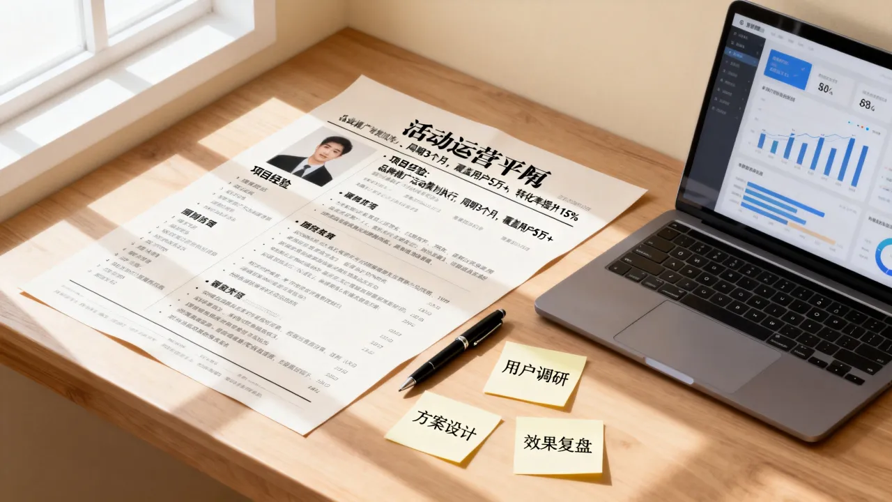 活动运营简历怎么写,活动运营简历项目经验怎么写-图3 活动运营简历怎么写,活动运营简历项目经验怎么写-图3