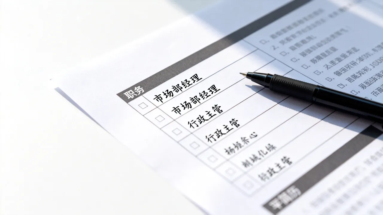 简历上职务怎么填写,简历职务怎么填写才正确?