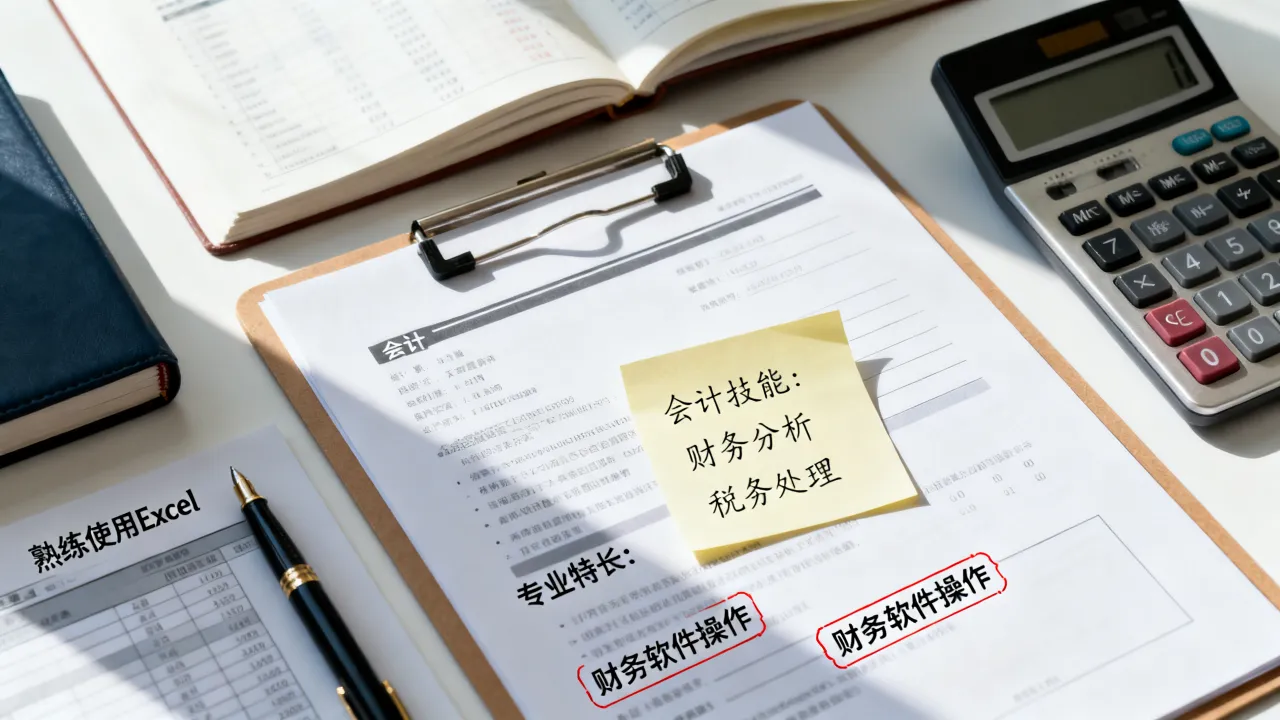 会计简历技能怎么写才能打动HR?会计简历专业技能特长