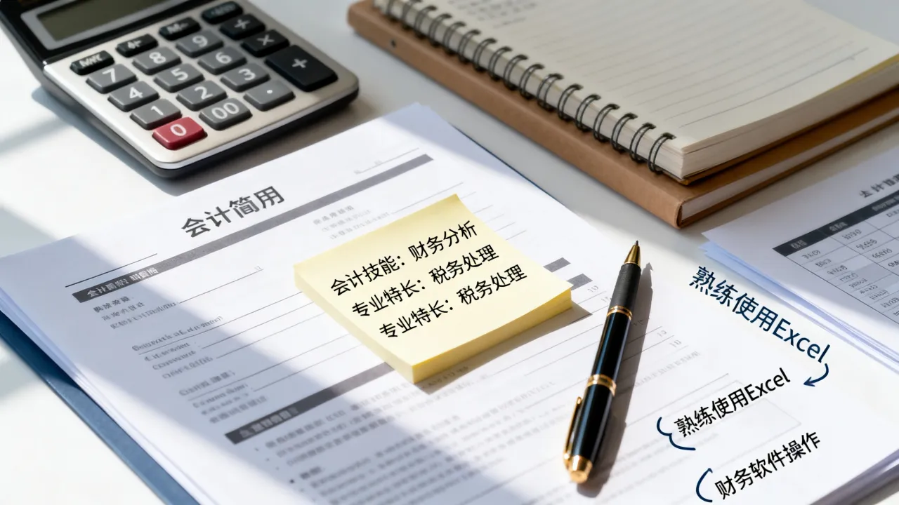 会计简历技能怎么写才能打动HR?会计简历专业技能特长-图2 会计简历技能怎么写才能打动HR?会计简历专业技能特长-图2