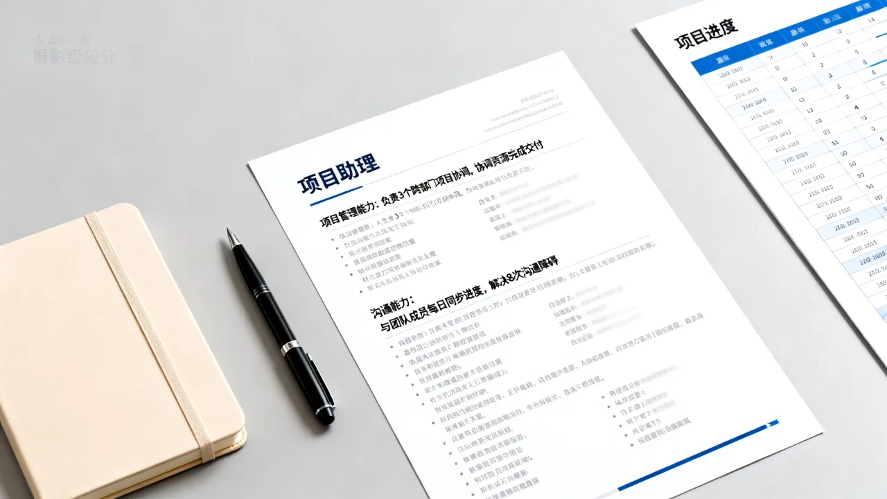 项目助理简历怎么写,如何在简历中体现项目管理能力?-图1 项目助理简历怎么写,如何在简历中体现项目管理能力?-图1