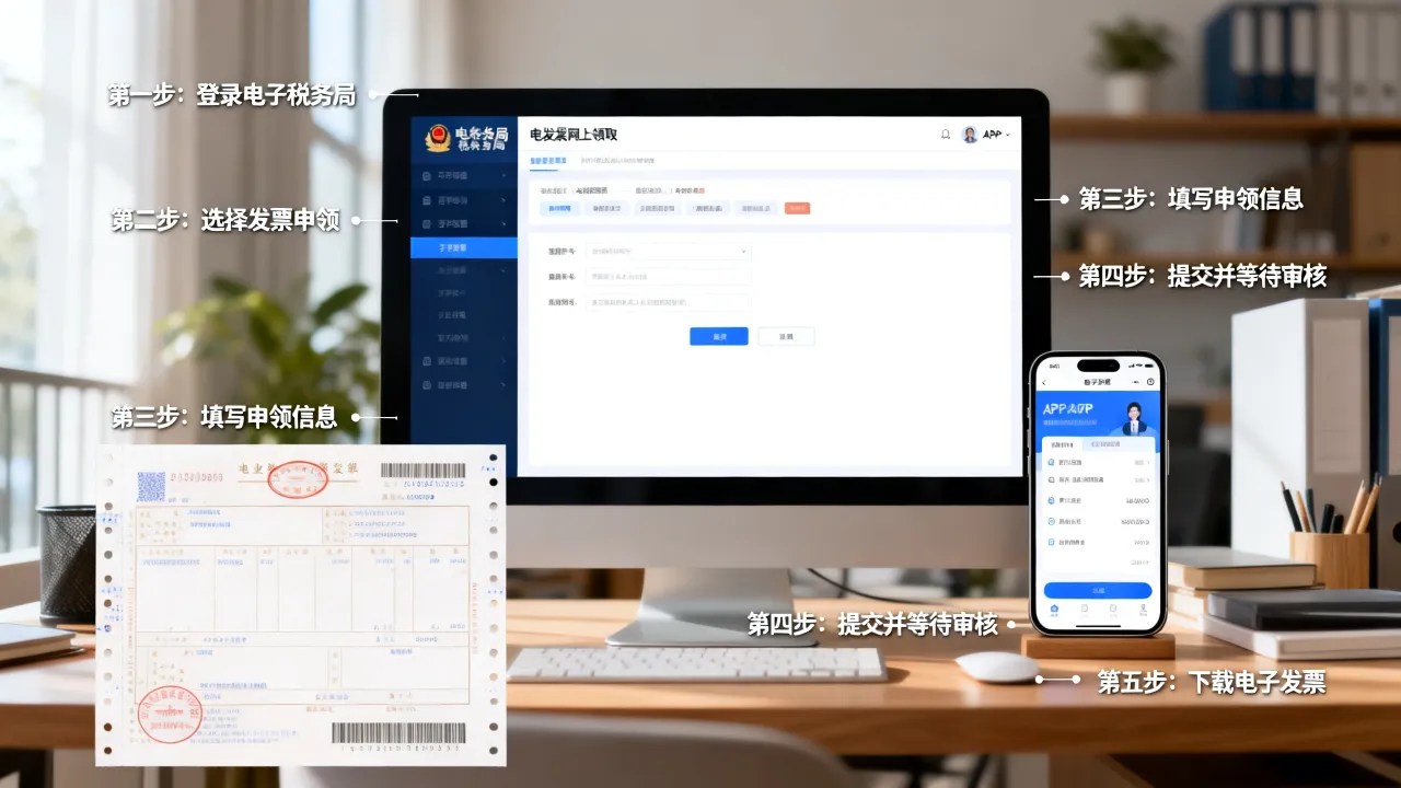 网上如何领发票,电子发票网上申领流程详解?-图3 网上如何领发票,电子发票网上申领流程详解?-图3