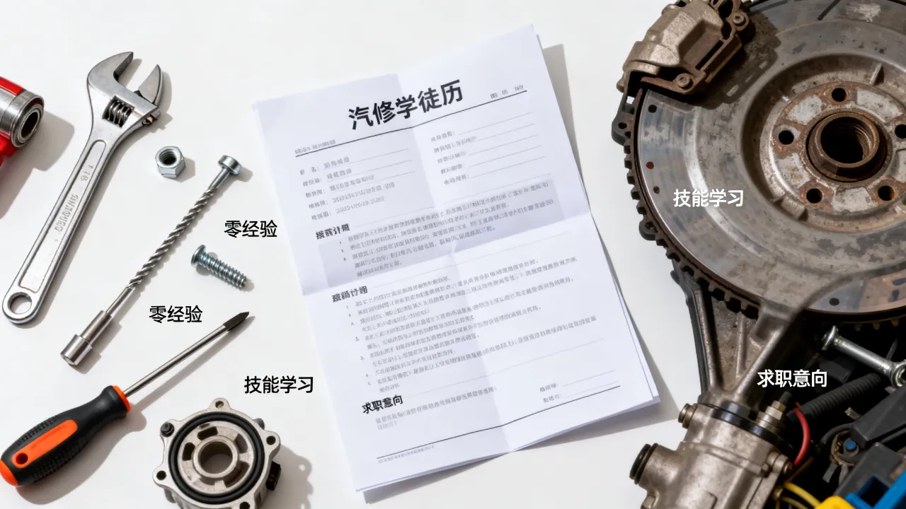 汽修求职简历怎么写才抢手,零经验汽修学徒简历范文模板-图1 汽修求职简历怎么写才抢手,零经验汽修学徒简历范文模板-图1