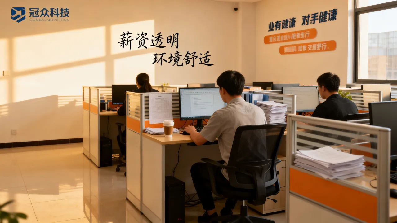 冠众科技招聘靠谱吗,薪资待遇和工作环境怎么样?-图1 冠众科技招聘靠谱吗,薪资待遇和工作环境怎么样?-图1