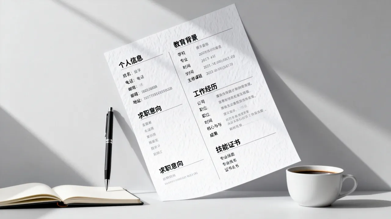 应聘的简历怎么写？如何写出HR秒过的简历模板？-图2
