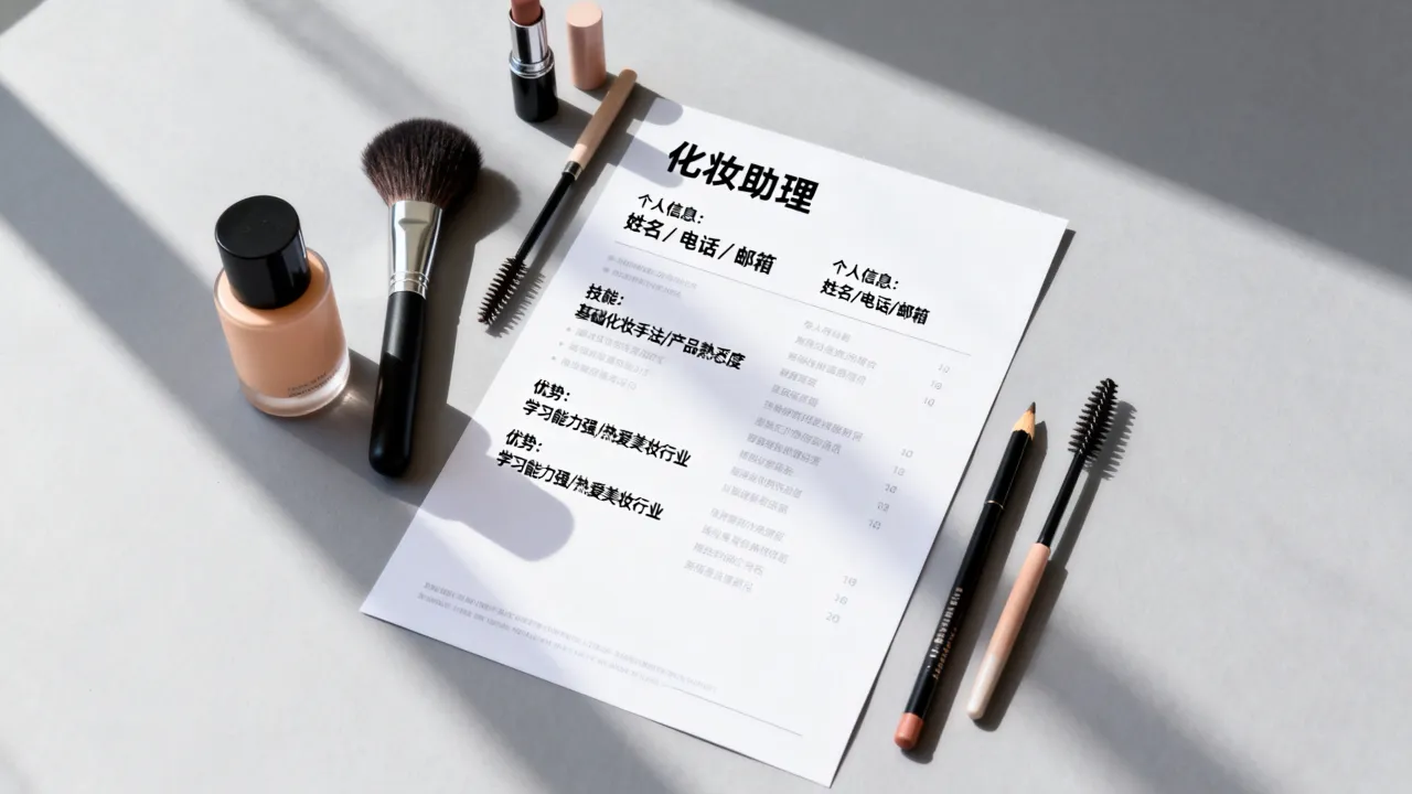 化妆助理简历怎么写？没有经验能应聘吗，如何突出优势？
