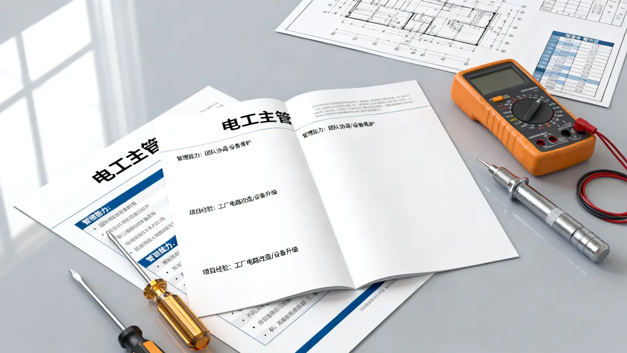 电工主管简历怎么写，如何突出管理能力和项目经验-图3