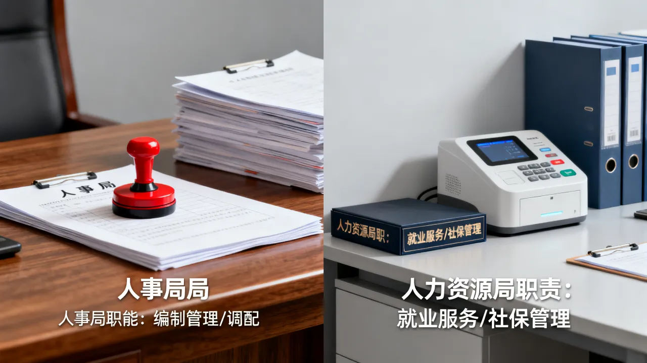 人事局和人力资源局有什么区别?哪个更有实权?-图1 人事局和人力资源局有什么区别?哪个更有实权?-图1