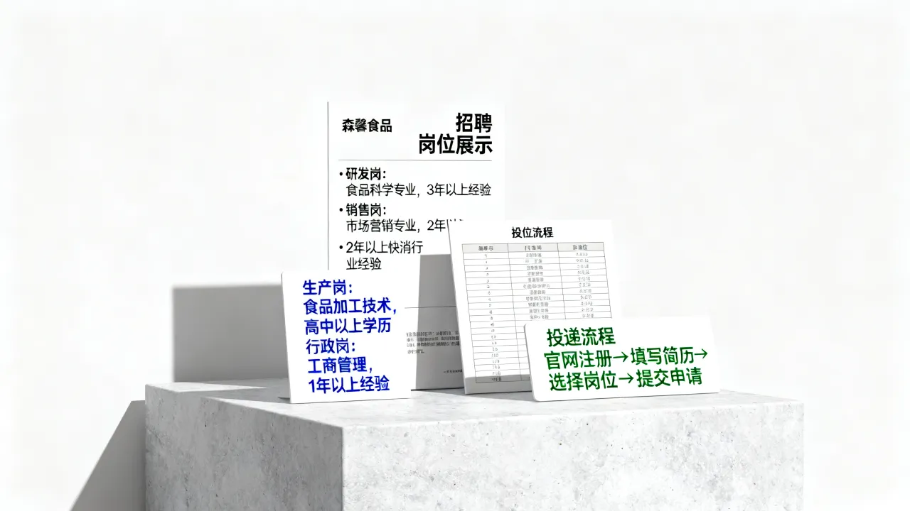 森馨食品招聘有哪些岗位和条件?怎么网上投递?-图1 森馨食品招聘有哪些岗位和条件?怎么网上投递?-图1