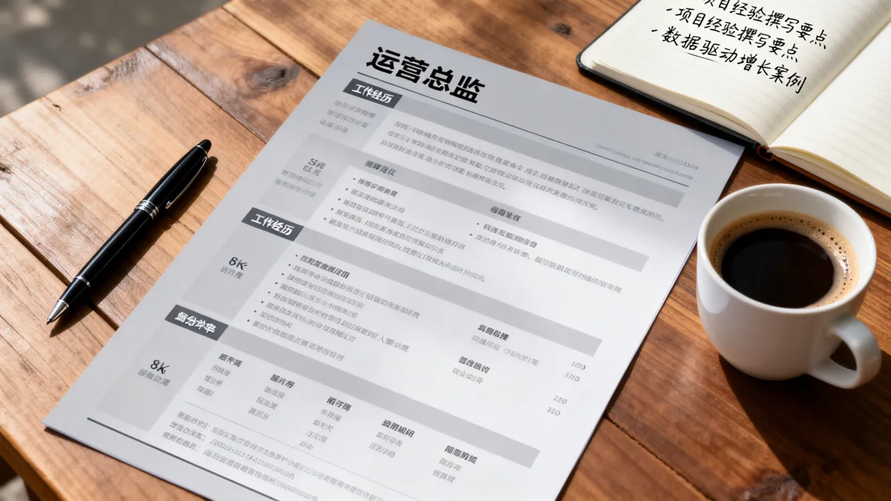 运营总监怎么写简历才能吸引HR？运营总监简历项目经验怎么写-图3