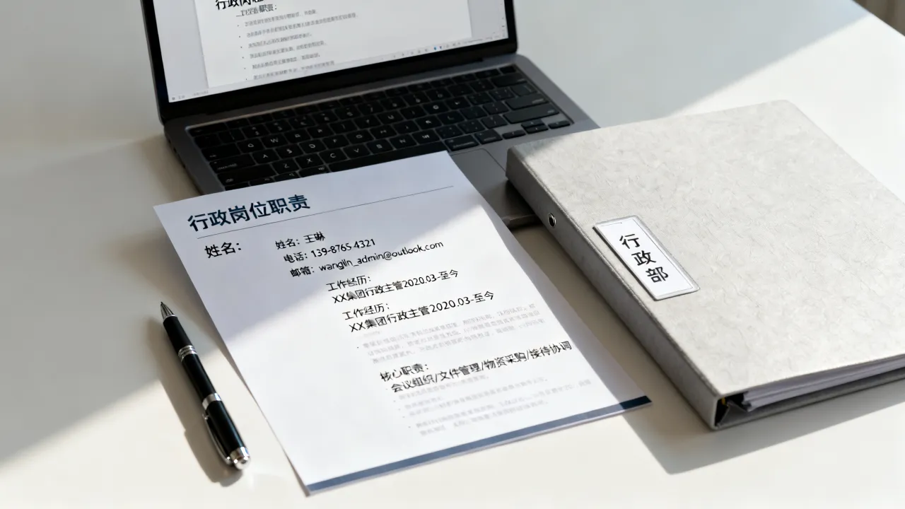 行政岗位怎么写简历?行政简历范文模板怎么写?-图2 行政岗位怎么写简历?行政简历范文模板怎么写?-图2