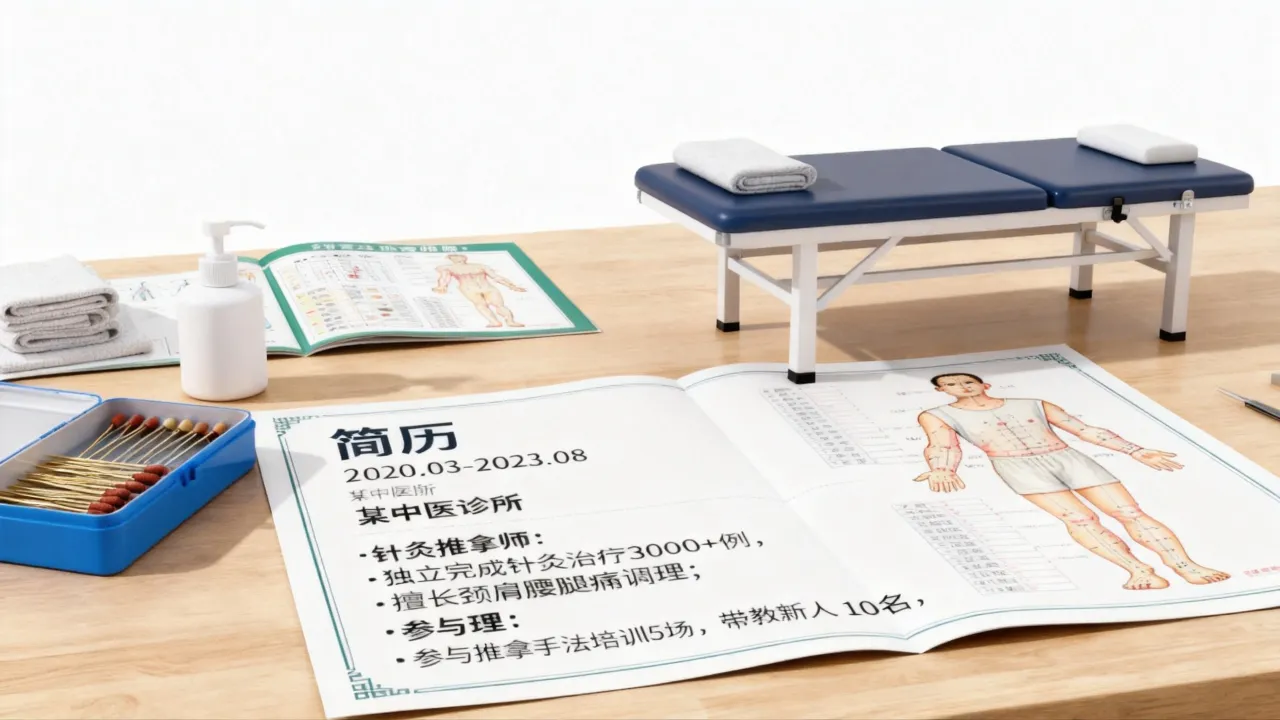 针灸推拿简历怎么写,针灸推拿师简历模板范文工作经历怎么写-图3 针灸推拿简历怎么写,针灸推拿师简历模板范文工作经历怎么写-图3