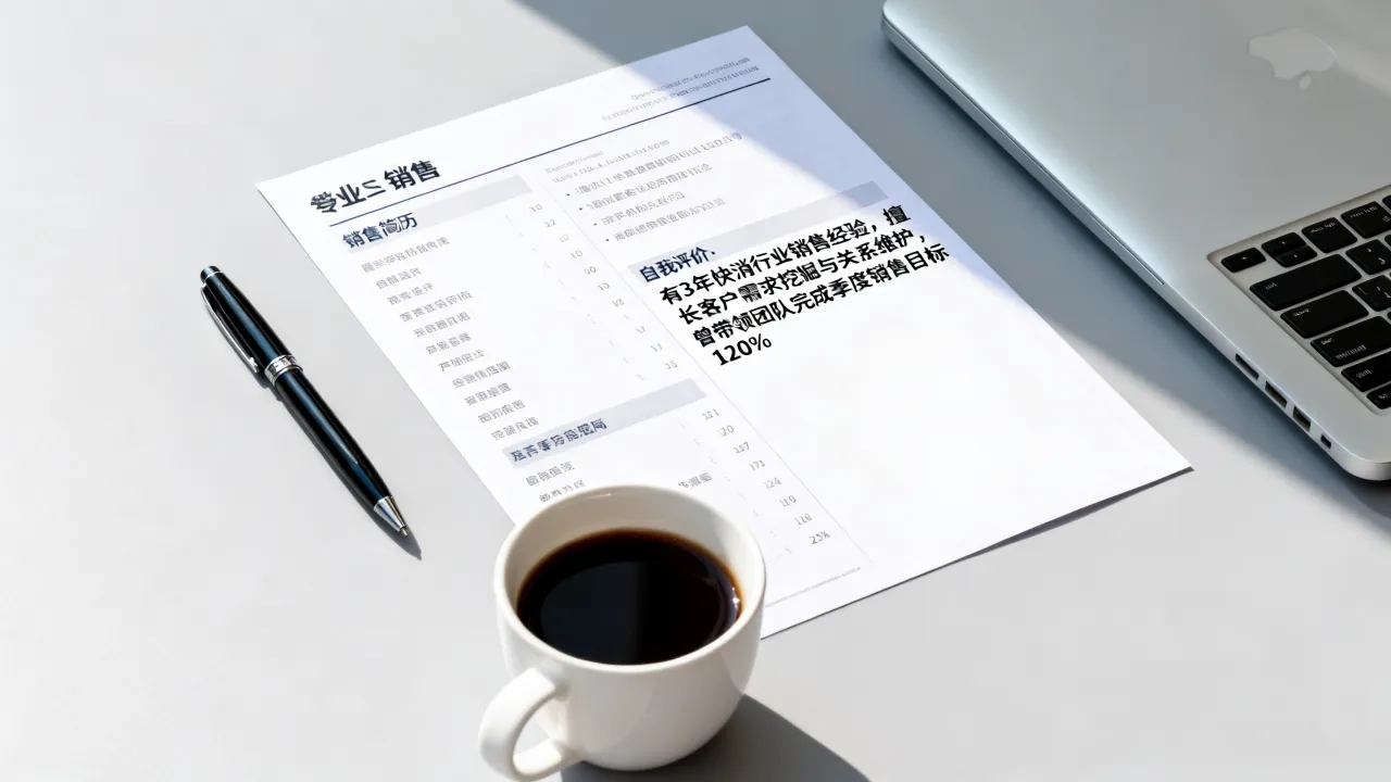 怎么写销售简历模板?有经验销售简历自我评价怎么写,抖音,无-图2 怎么写销售简历模板?有经验销售简历自我评价怎么写,抖音,无-图2