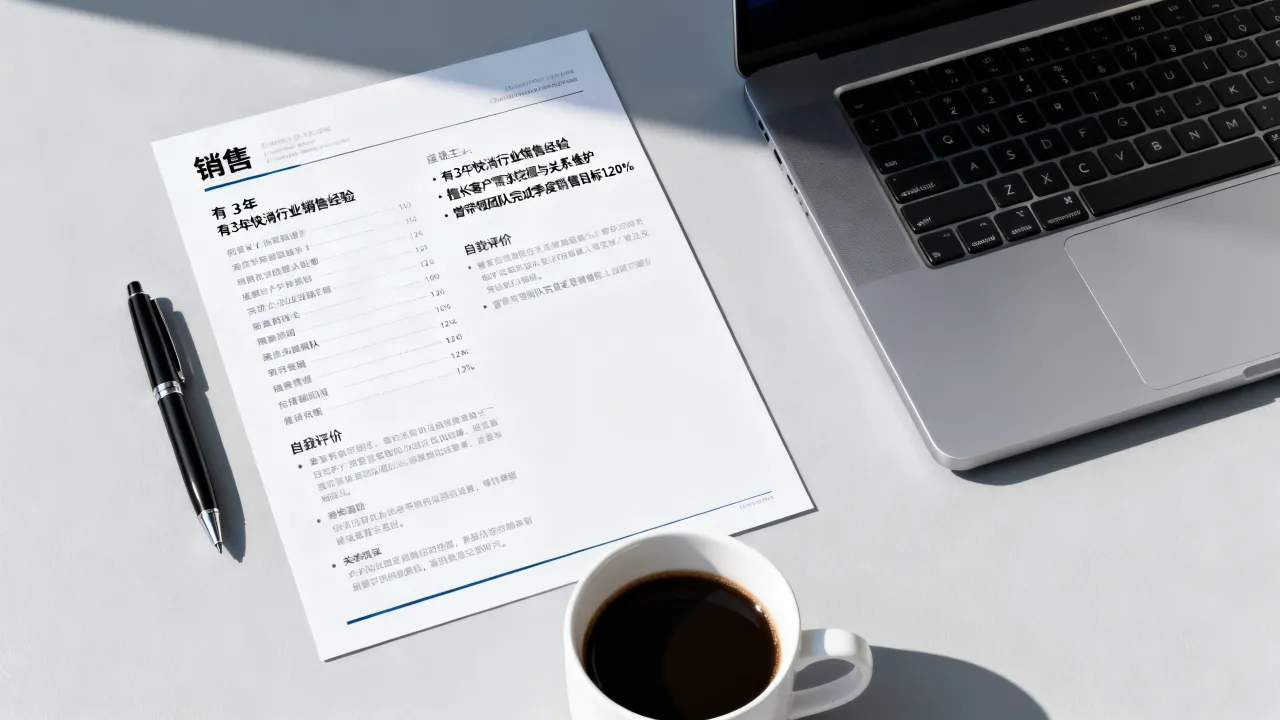 怎么写销售简历模板?有经验销售简历自我评价怎么写,抖音,无-图3 怎么写销售简历模板?有经验销售简历自我评价怎么写,抖音,无-图3
