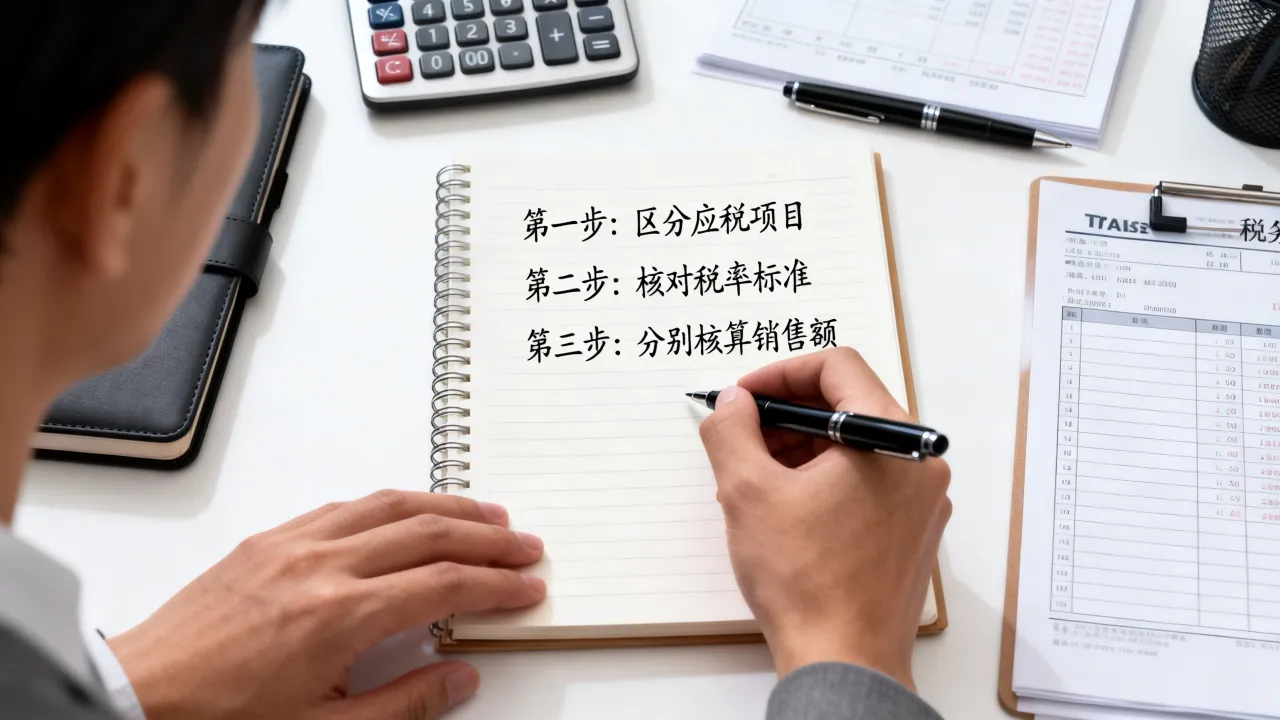 如何分别核算不同税率,涉税实务中具体怎么做?