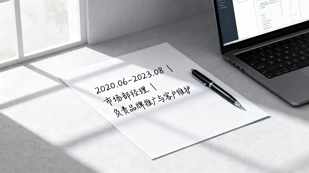 主要工作履历怎么写？个人简历工作经历如何填写
