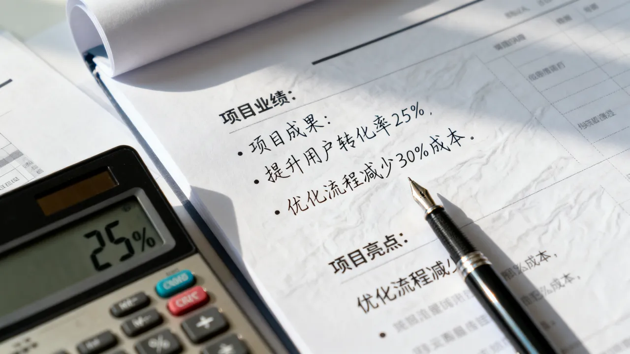 简历项目业绩怎么写?如何突出量化成果和项目亮点-图2 简历项目业绩怎么写?如何突出量化成果和项目亮点-图2