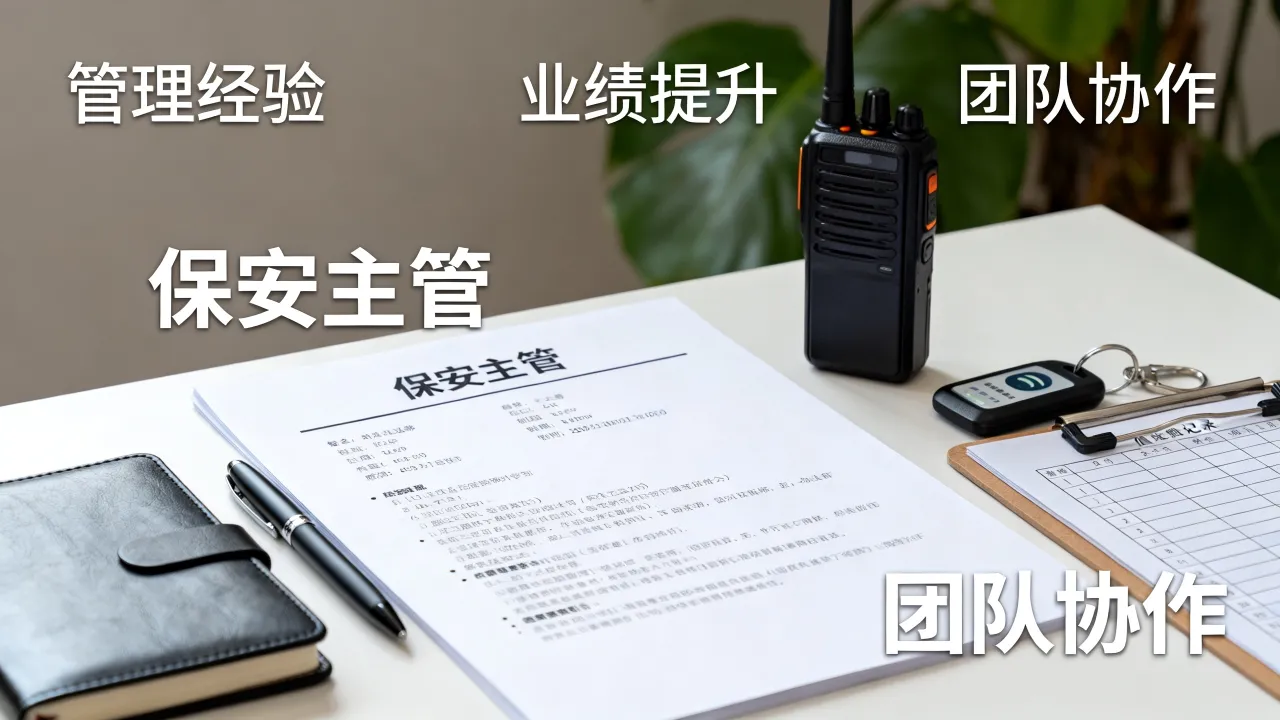 保安主管简历怎么写,有哪些突出管理经验和业绩的写作技巧?-图1 保安主管简历怎么写,有哪些突出管理经验和业绩的写作技巧?-图1