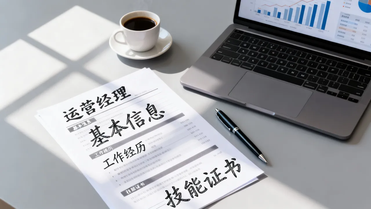 运营经理简历怎么写？零基础转行运营简历如何写出高匹配度？