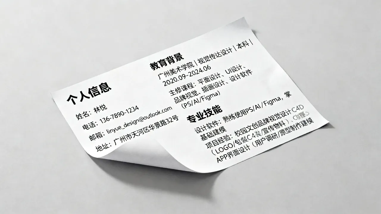 设计生简历怎么写,设计生简历模板范文有哪些?-图2 设计生简历怎么写,设计生简历模板范文有哪些?-图2