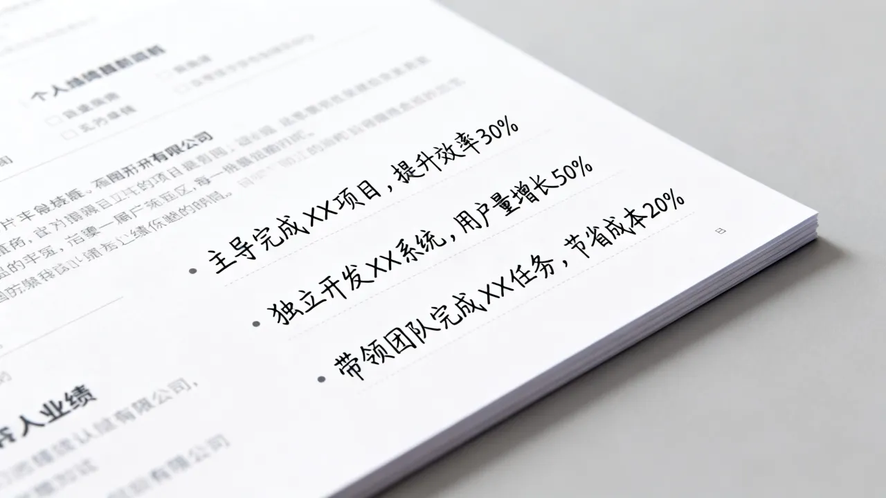 简历个人业绩怎么写,个人业绩怎么写才能突出工作成果?