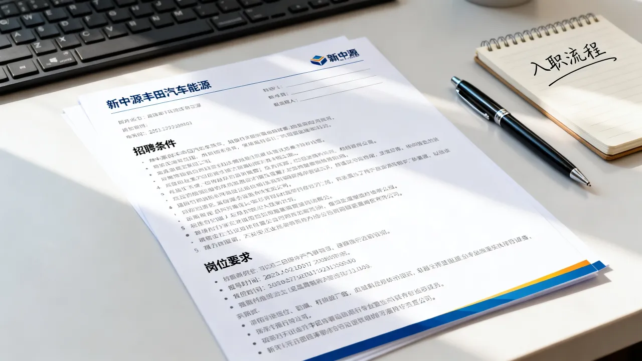 新中源丰田汽车能源招聘条件怎么样?好进吗,新中源丰田汽车能源招聘信息