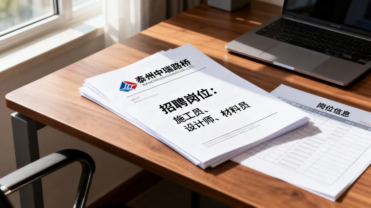 泰州中瑞路桥招聘靠谱吗,泰州中瑞路桥招聘有哪些岗位?-图2 泰州中瑞路桥招聘靠谱吗,泰州中瑞路桥招聘有哪些岗位?-图2