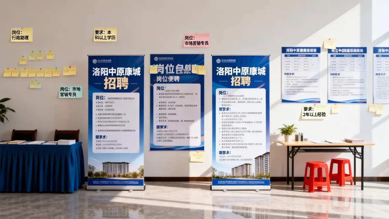 洛阳中原康城招聘有哪些岗位?,应聘要求是什么?