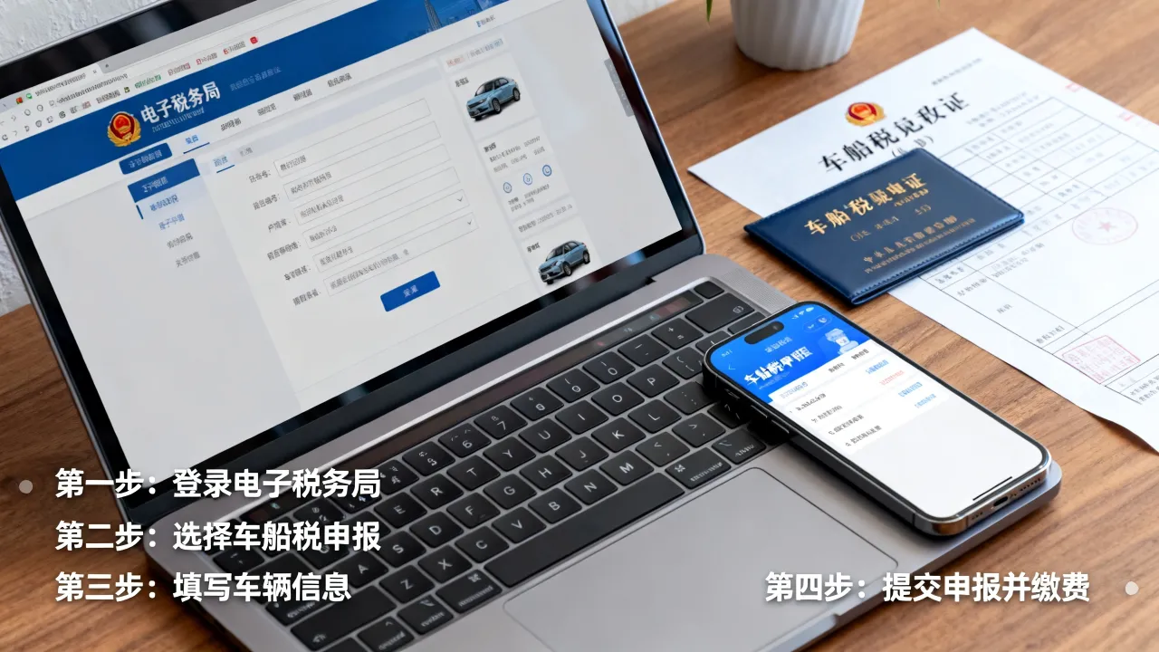 如何申报车船税,网上办理流程是什么