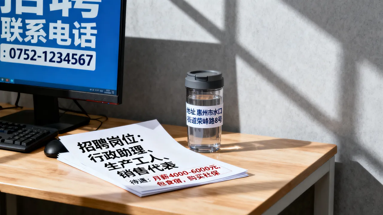 惠州水口荣峰招聘什么岗位,水口荣峰招聘电话地址待遇怎么样?-图3 惠州水口荣峰招聘什么岗位,水口荣峰招聘电话地址待遇怎么样?-图3