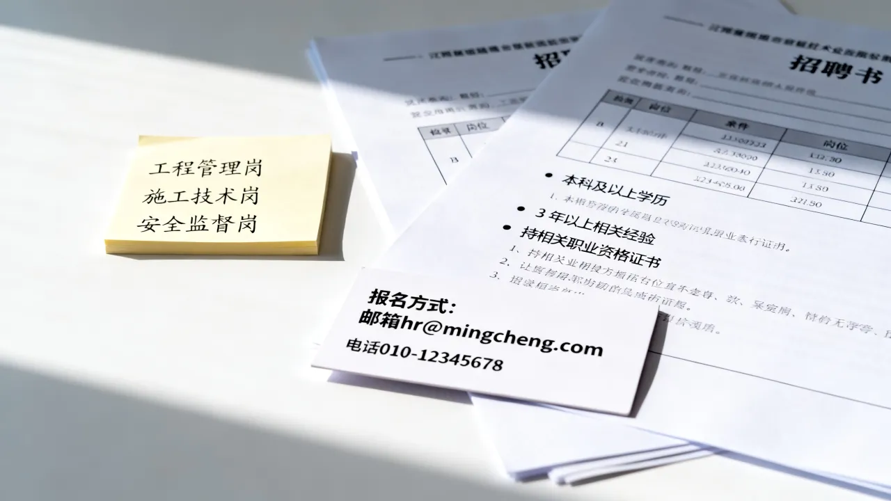 铭诚建设招聘信息有哪些岗位,铭诚建设招聘条件及报名方式是什么?-图2 铭诚建设招聘信息有哪些岗位,铭诚建设招聘条件及报名方式是什么?-图2