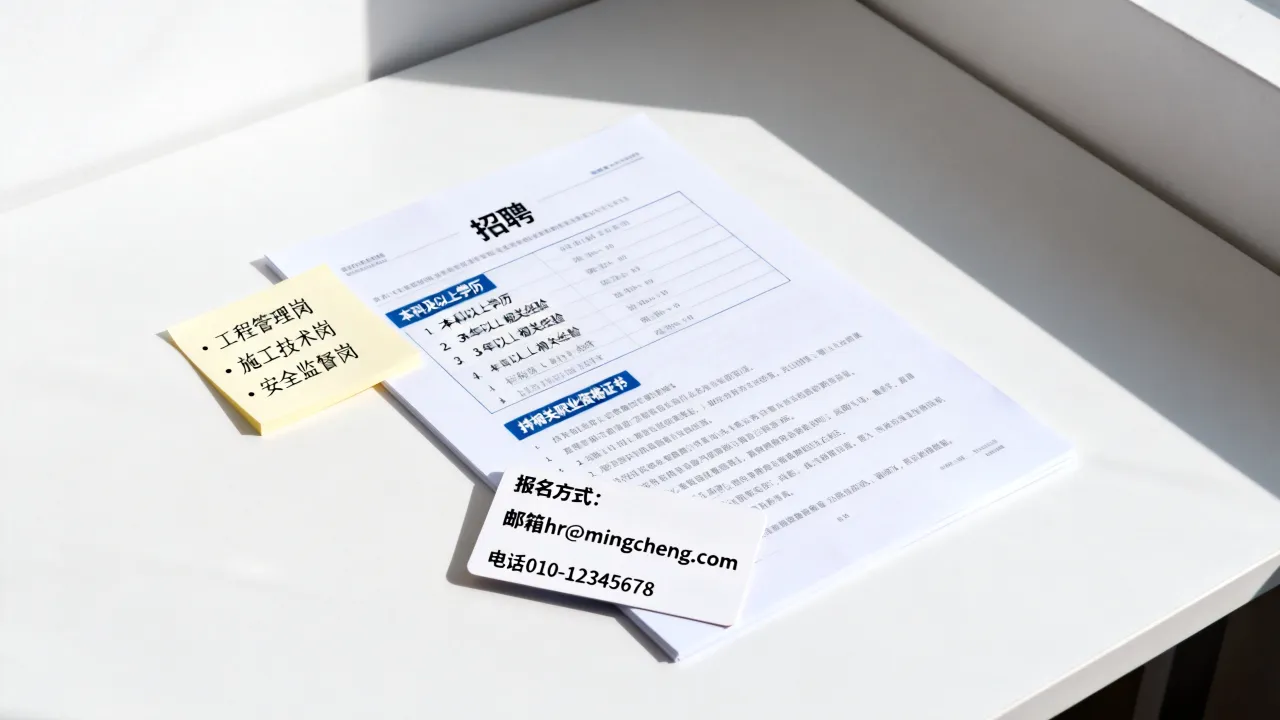 铭诚建设招聘信息有哪些岗位,铭诚建设招聘条件及报名方式是什么?-图3 铭诚建设招聘信息有哪些岗位,铭诚建设招聘条件及报名方式是什么?-图3
