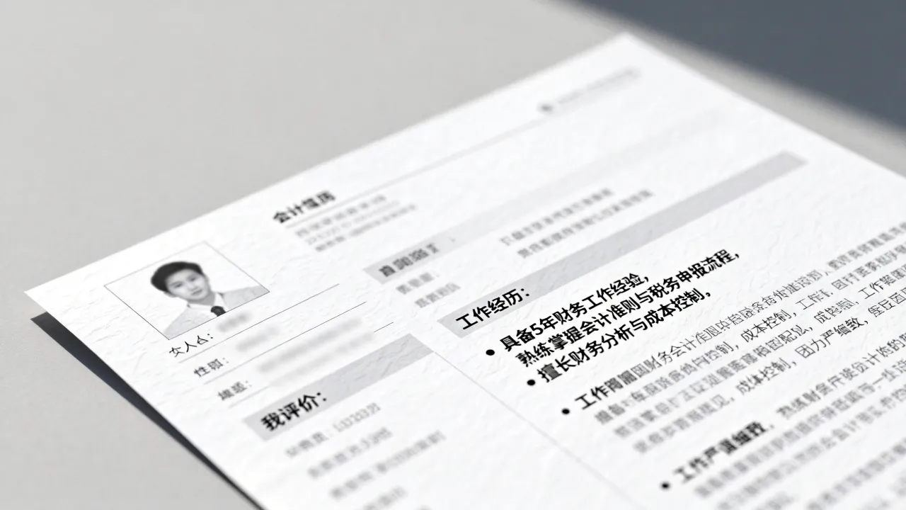 会计简历怎么写,应聘会计的简历自我评价怎么写?