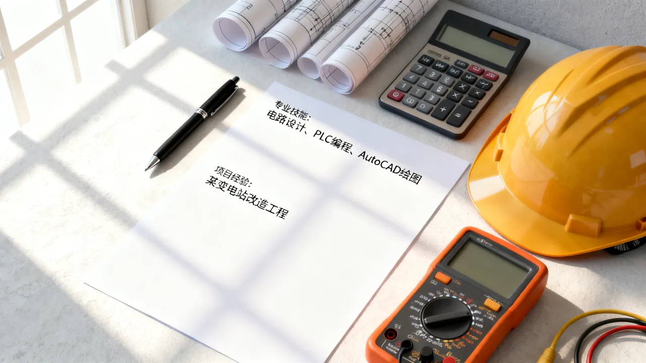 电气工程简历怎么写，电气工程简历范文模板有哪些-图2
