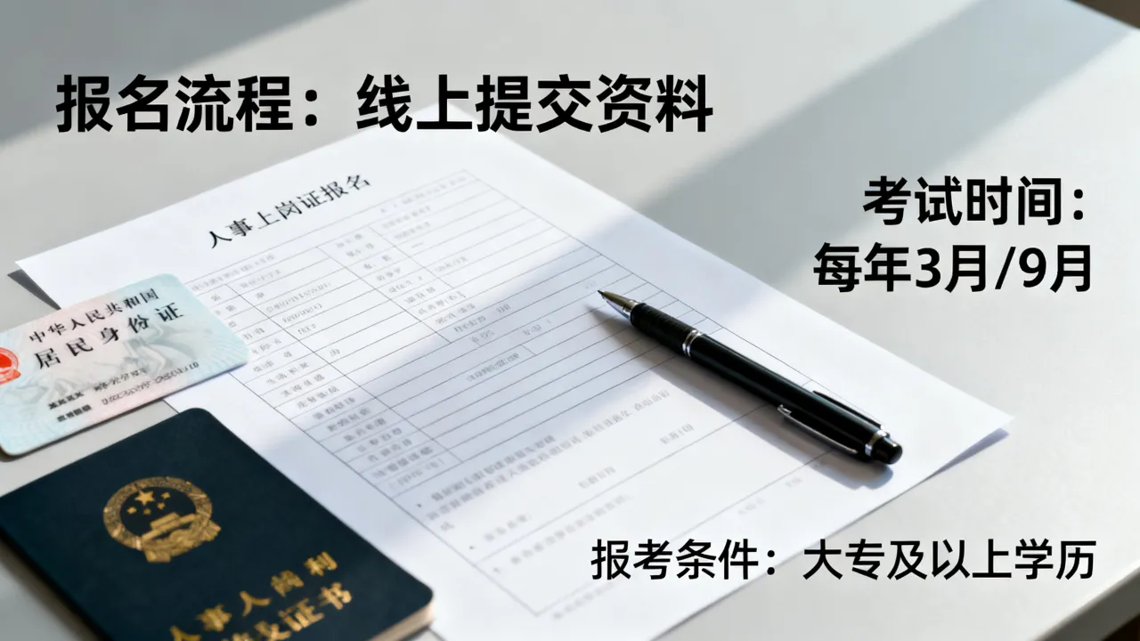 人事上岗证怎么报名?考试时间内容及条件