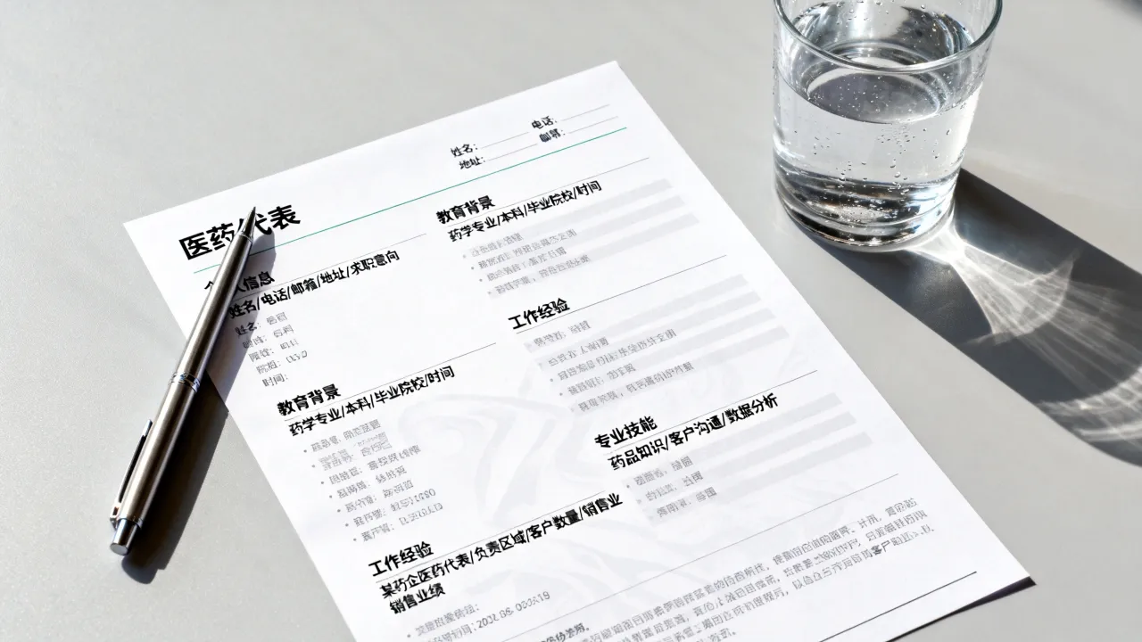 医药代表的简历怎么写?医药代表简历模板范文和工作经验怎么写-图1 医药代表的简历怎么写?医药代表简历模板范文和工作经验怎么写-图1