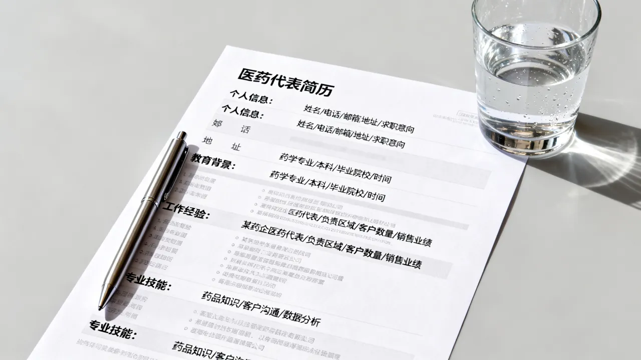 医药代表的简历怎么写?医药代表简历模板范文和工作经验怎么写-图2 医药代表的简历怎么写?医药代表简历模板范文和工作经验怎么写-图2