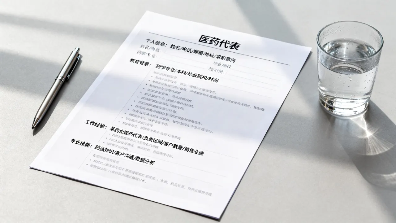 医药代表的简历怎么写?医药代表简历模板范文和工作经验怎么写-图3 医药代表的简历怎么写?医药代表简历模板范文和工作经验怎么写-图3