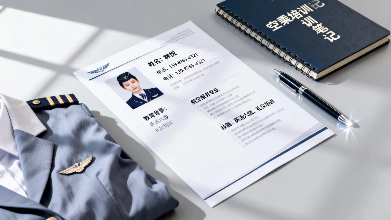 航空公司简历怎么写?零经验空乘简历模板与技巧-图1 航空公司简历怎么写?零经验空乘简历模板与技巧-图1