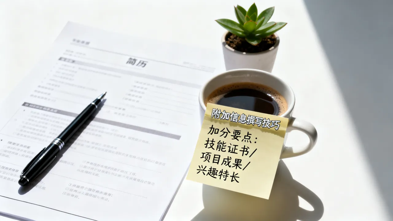 简历的附加信息怎么写,怎么写才加分?-图1 简历的附加信息怎么写,怎么写才加分?-图1