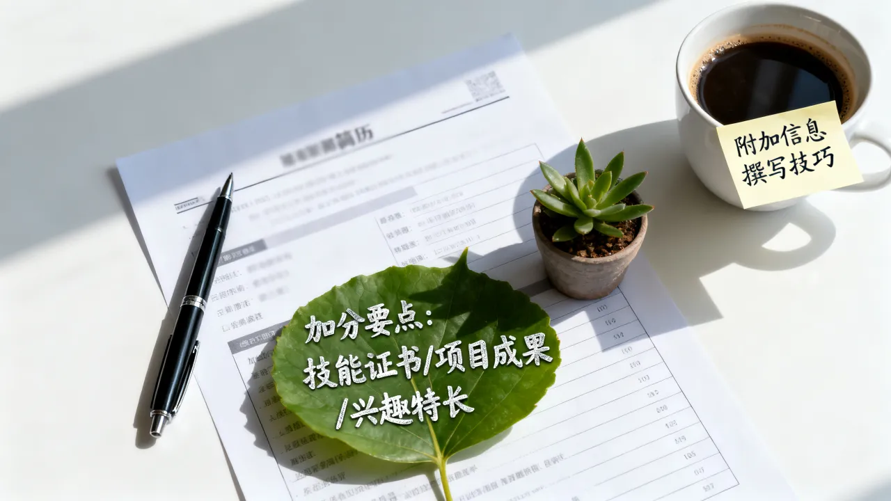 简历的附加信息怎么写,怎么写才加分?-图2 简历的附加信息怎么写,怎么写才加分?-图2
