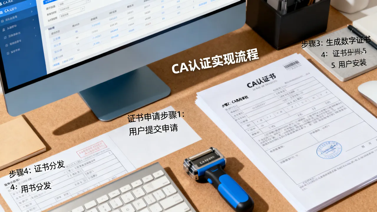 CA认证是如何实现的,CA证书申请流程有哪些步骤?