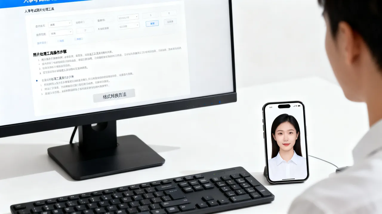 人事考试照片处理工具怎么用?照片格式不符审核不通过怎么办-图2 人事考试照片处理工具怎么用?照片格式不符审核不通过怎么办-图2