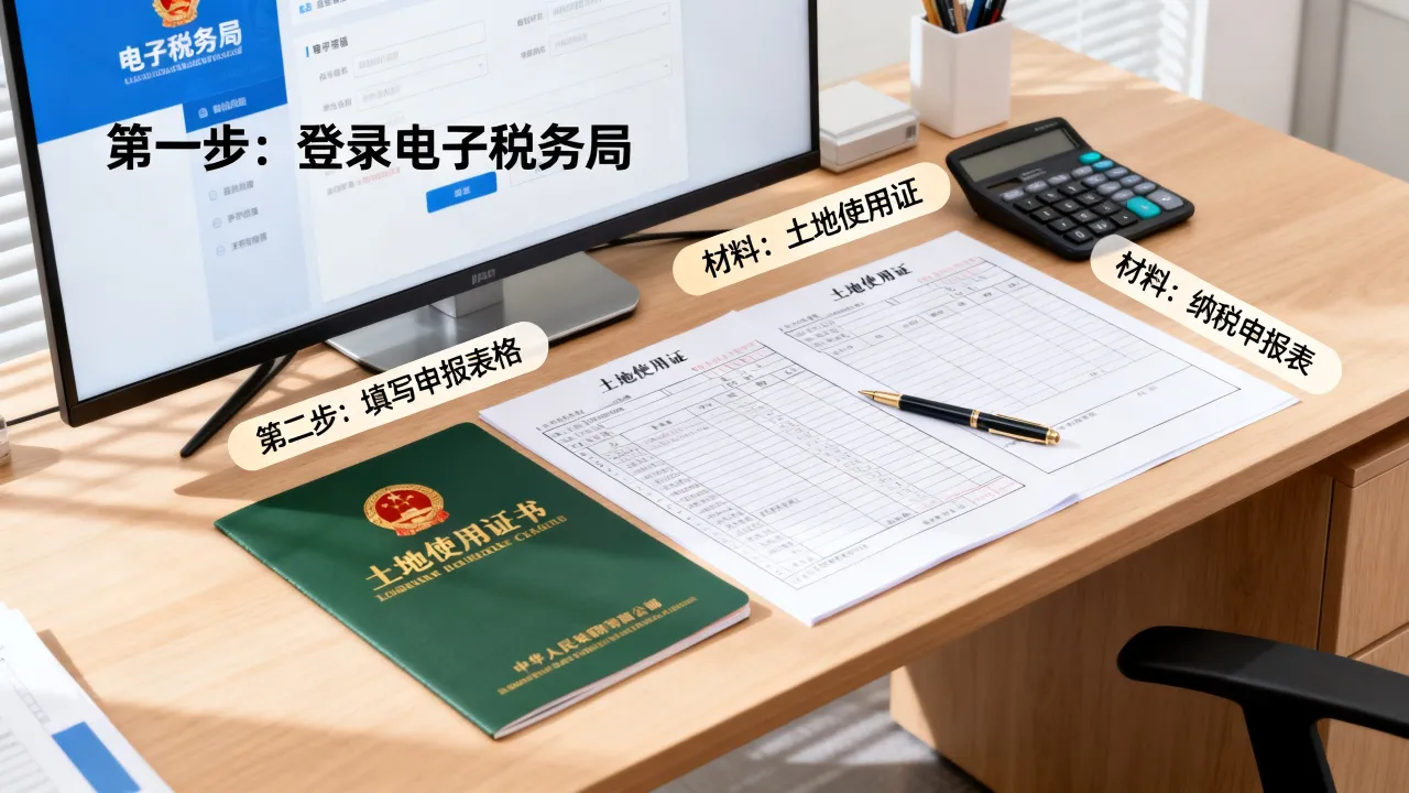土地使用税如何申报?申报流程和所需材料有哪些?
