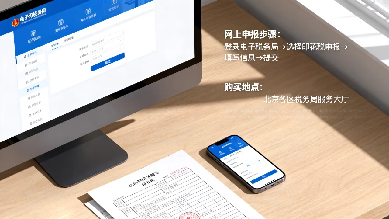 北京印花税如何购买,网上申报的流程和地点是什么-图3 北京印花税如何购买,网上申报的流程和地点是什么-图3