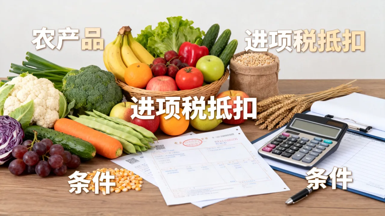 农产品进项税如何抵扣,农产品进项税抵扣需要什么条件?