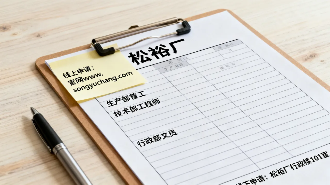 松裕厂最新招聘信息有哪些岗位,怎么申请入职-图3 松裕厂最新招聘信息有哪些岗位,怎么申请入职-图3