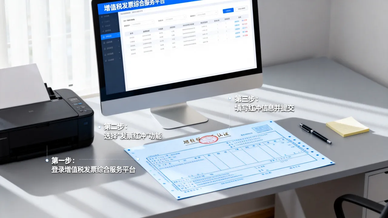 已认证的发票如何红冲?红冲操作步骤详解,-图3 已认证的发票如何红冲?红冲操作步骤详解,-图3