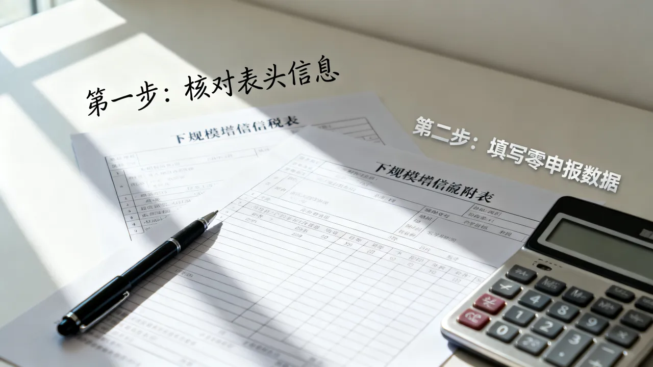 小规模增值税表如何填?零申报附表填写步骤详解-图2 小规模增值税表如何填?零申报附表填写步骤详解-图2