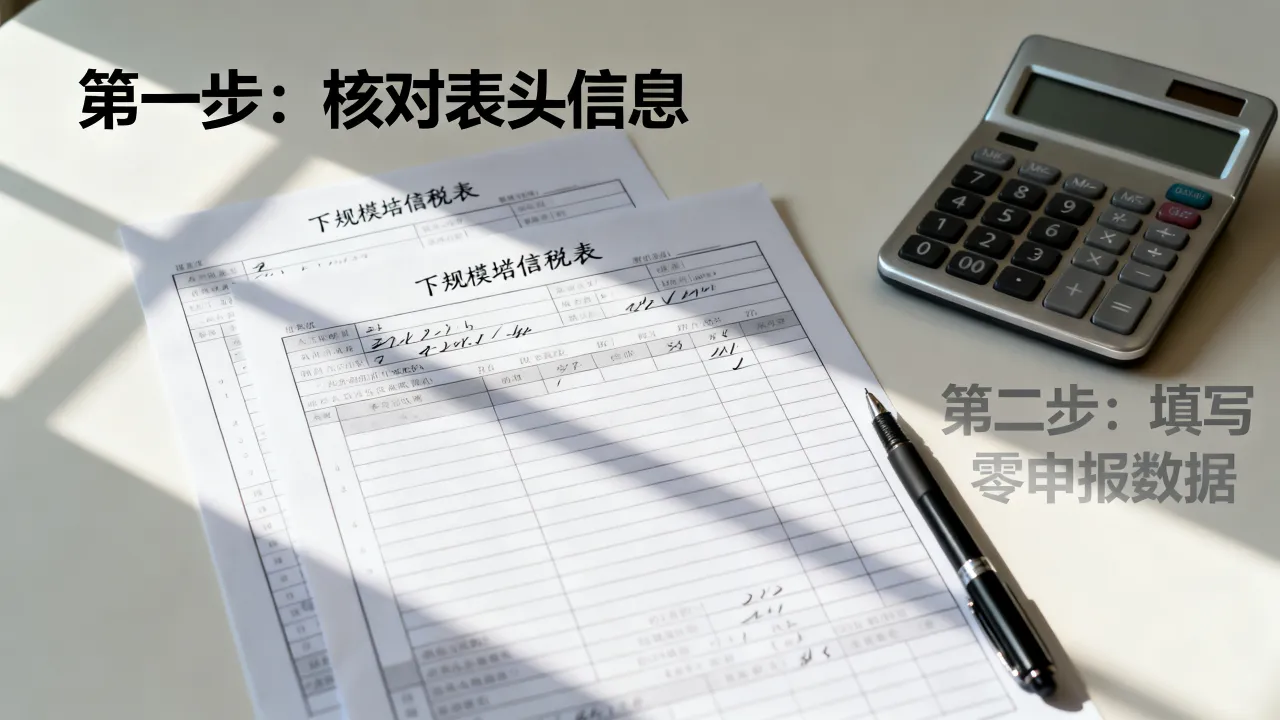 小规模增值税表如何填?零申报附表填写步骤详解-图3 小规模增值税表如何填?零申报附表填写步骤详解-图3